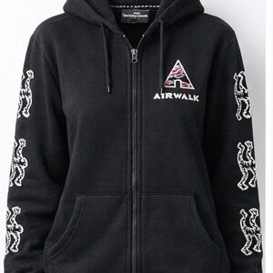 Airwalk Black Zip Hoodie – Size Small